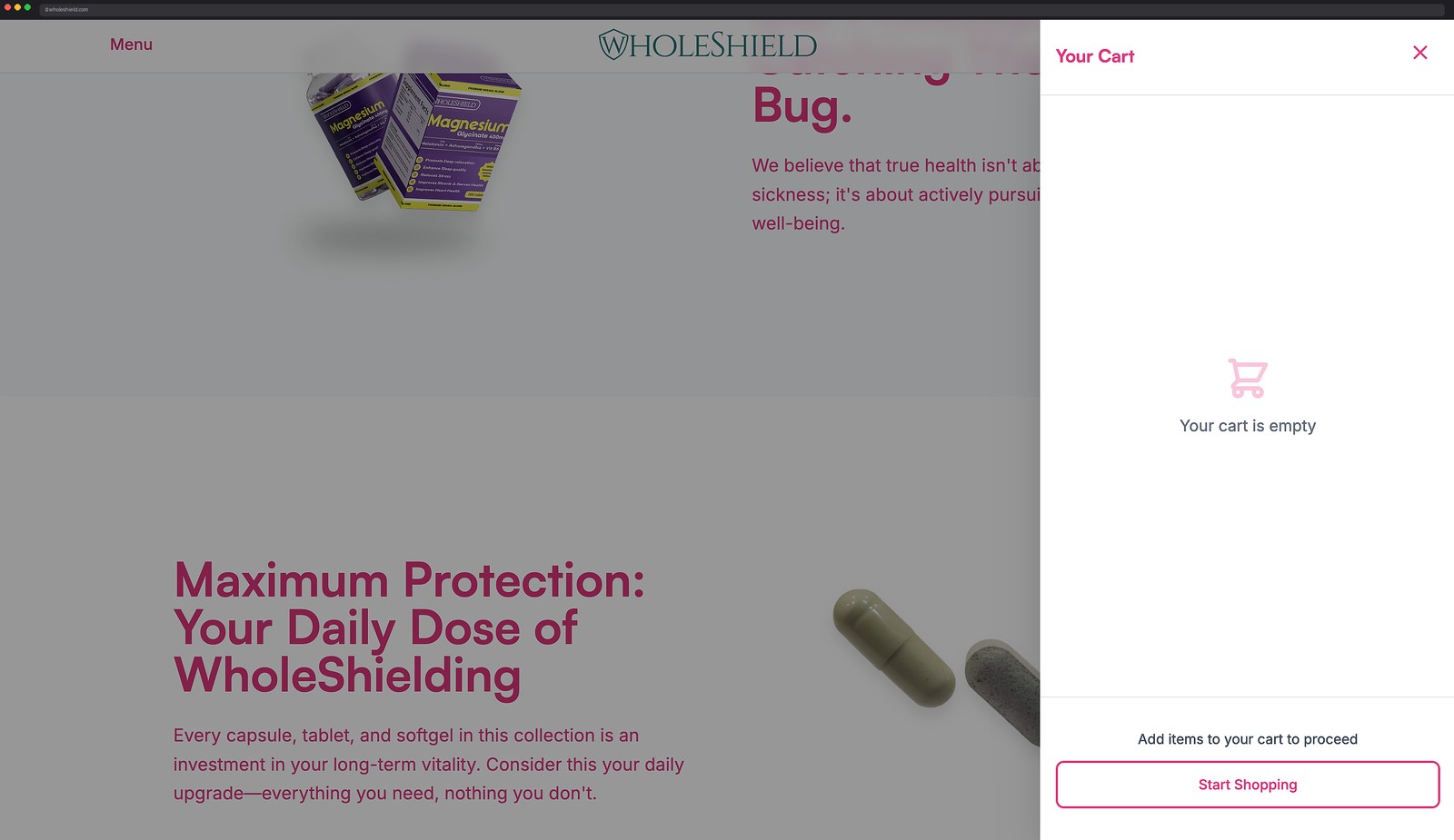 WholeShield E-commerce Application